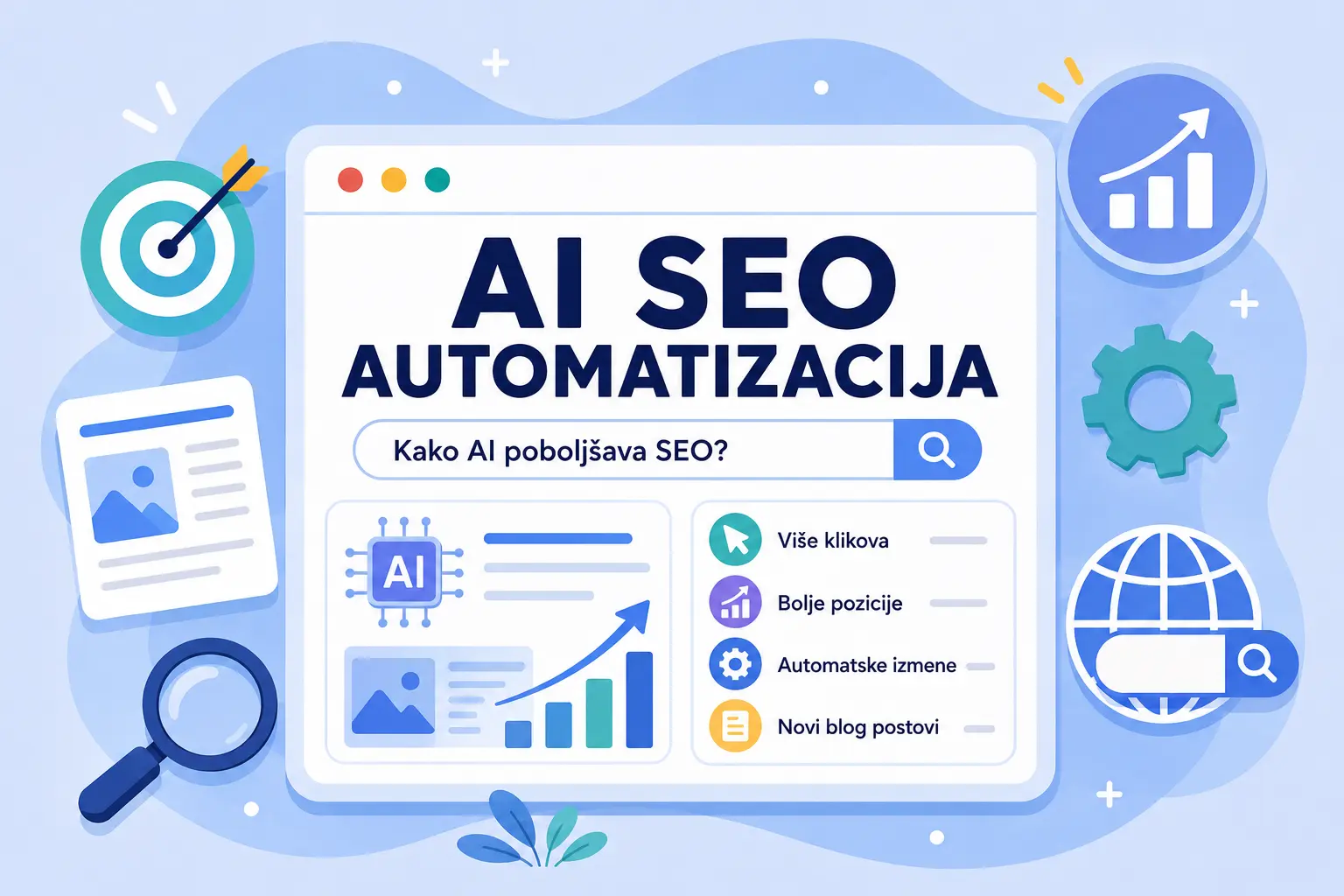 AI SEO automatizacija za poboljšanje pozicija i broja poseta sajtu
