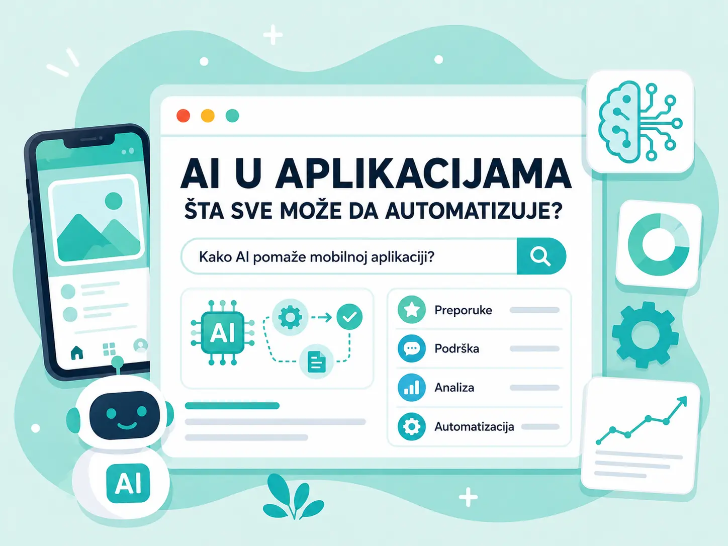 AI funkcije i automatizacija u mobilnoj aplikaciji