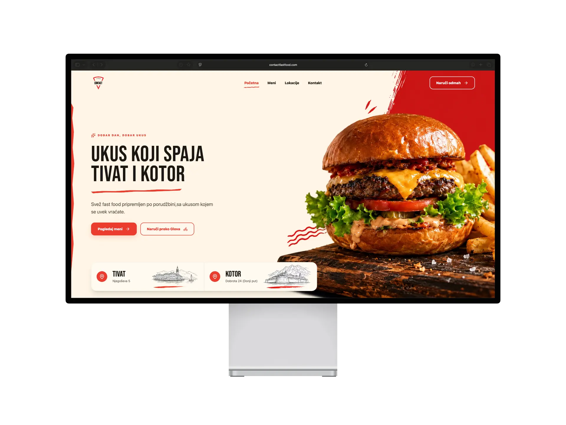 Contact fast food web sajt